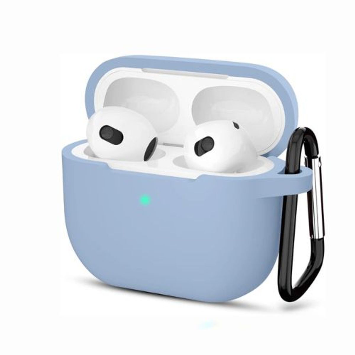 GENERICO - Case Protector de Silicona pa Audífonos Airpods PRO 2da Gen-  CELESTE