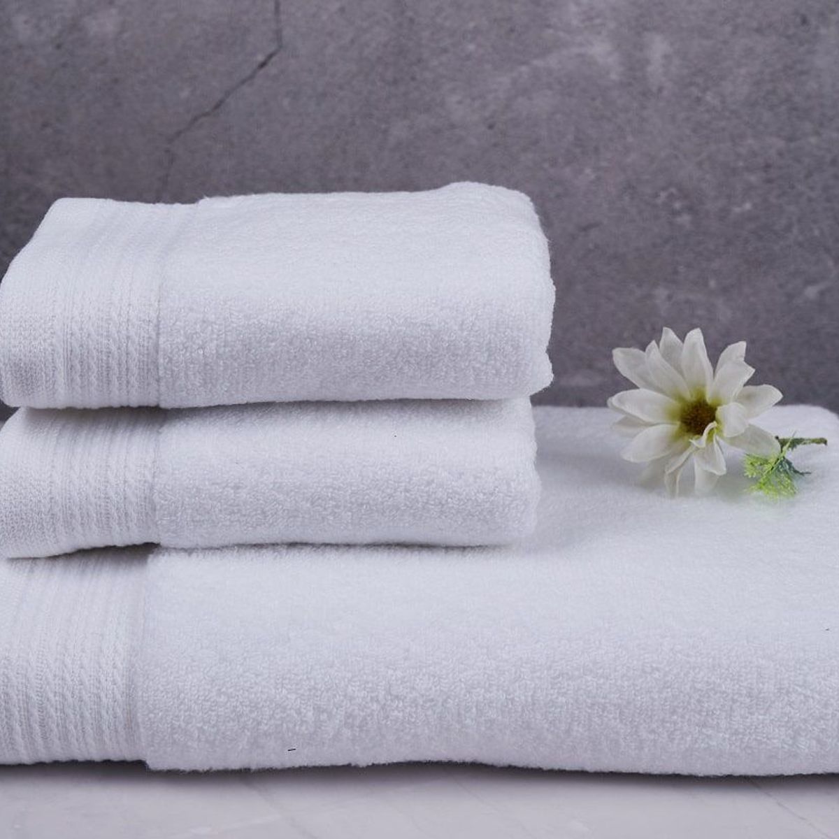 SLEEPER - Pack de 02 toallas de Mano 500grs Ibiza Blanco