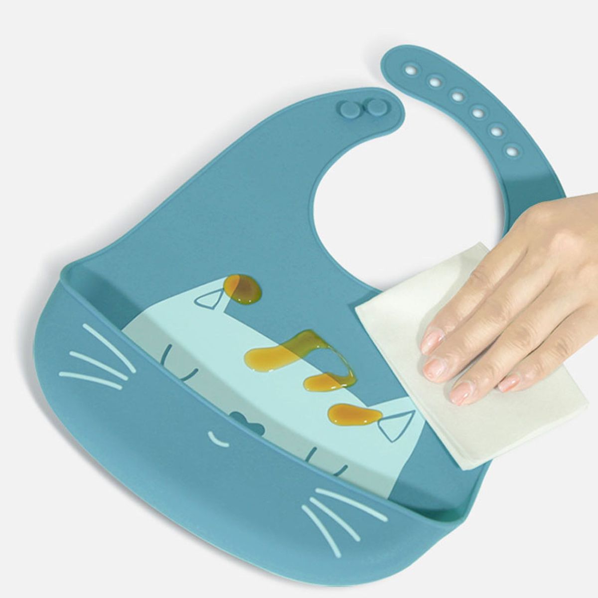 GENERICO - BABERO DE SILICONA ELEFANTE