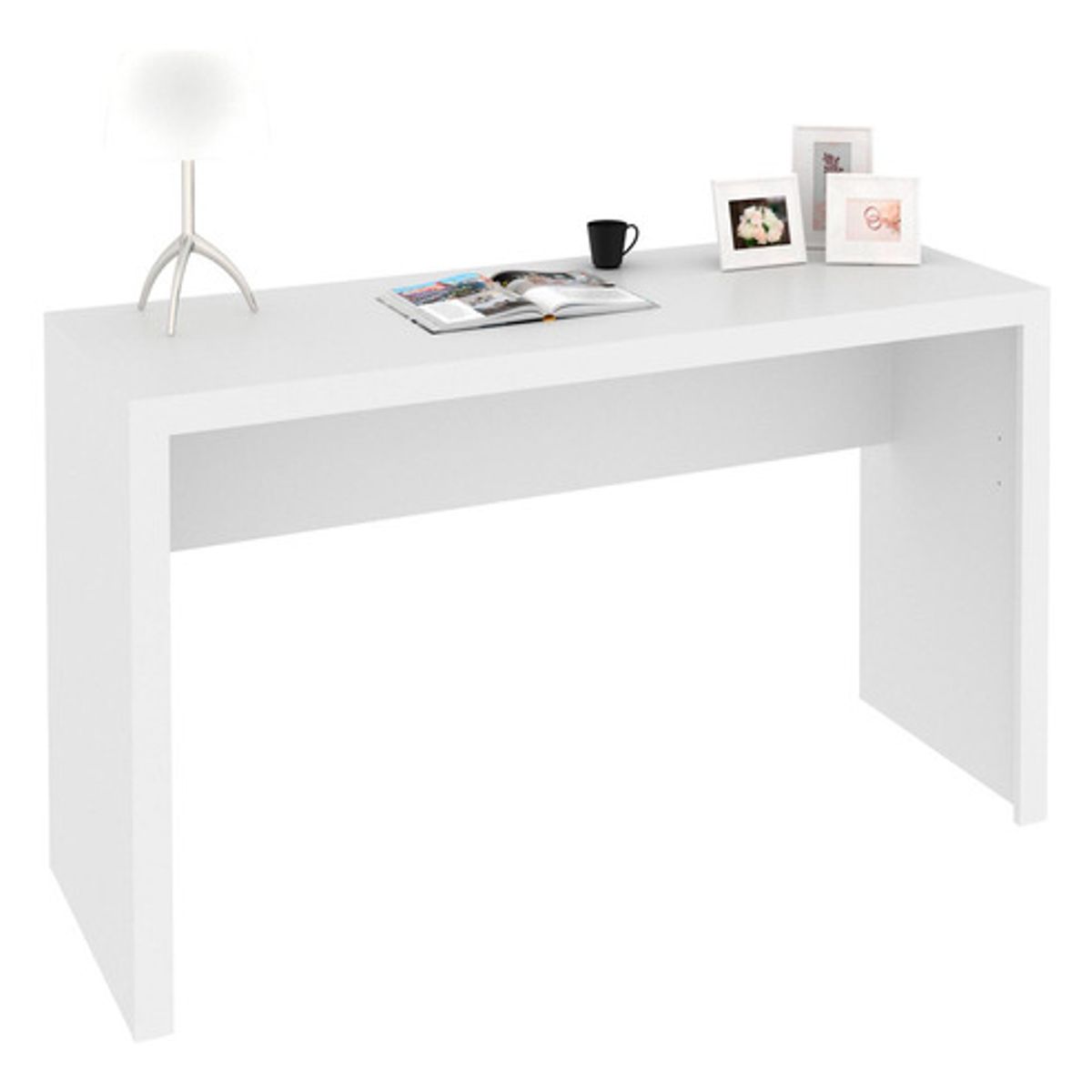 BONNO - Escritorio De Melamina Lisboa Blanco Bonno