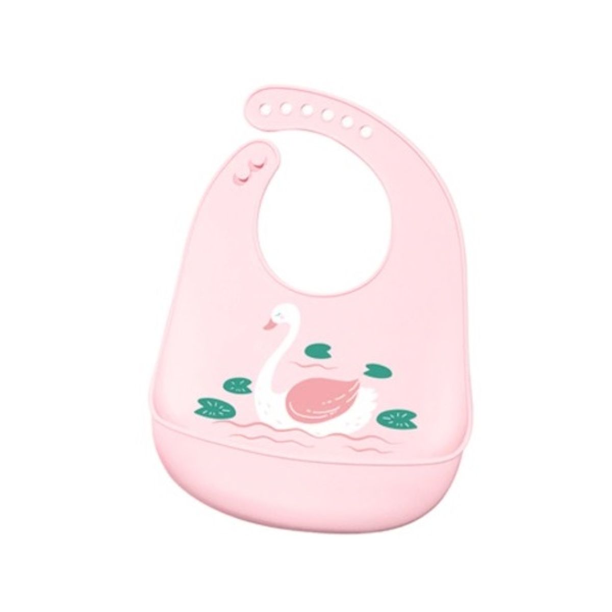 GENERICO - BABERO DE SILICONA CISNE