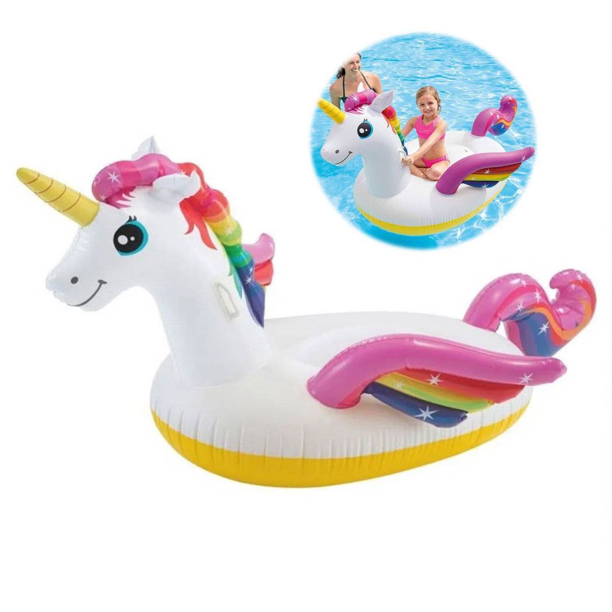 INTEX - Flotador inflable para Niños Unicornio