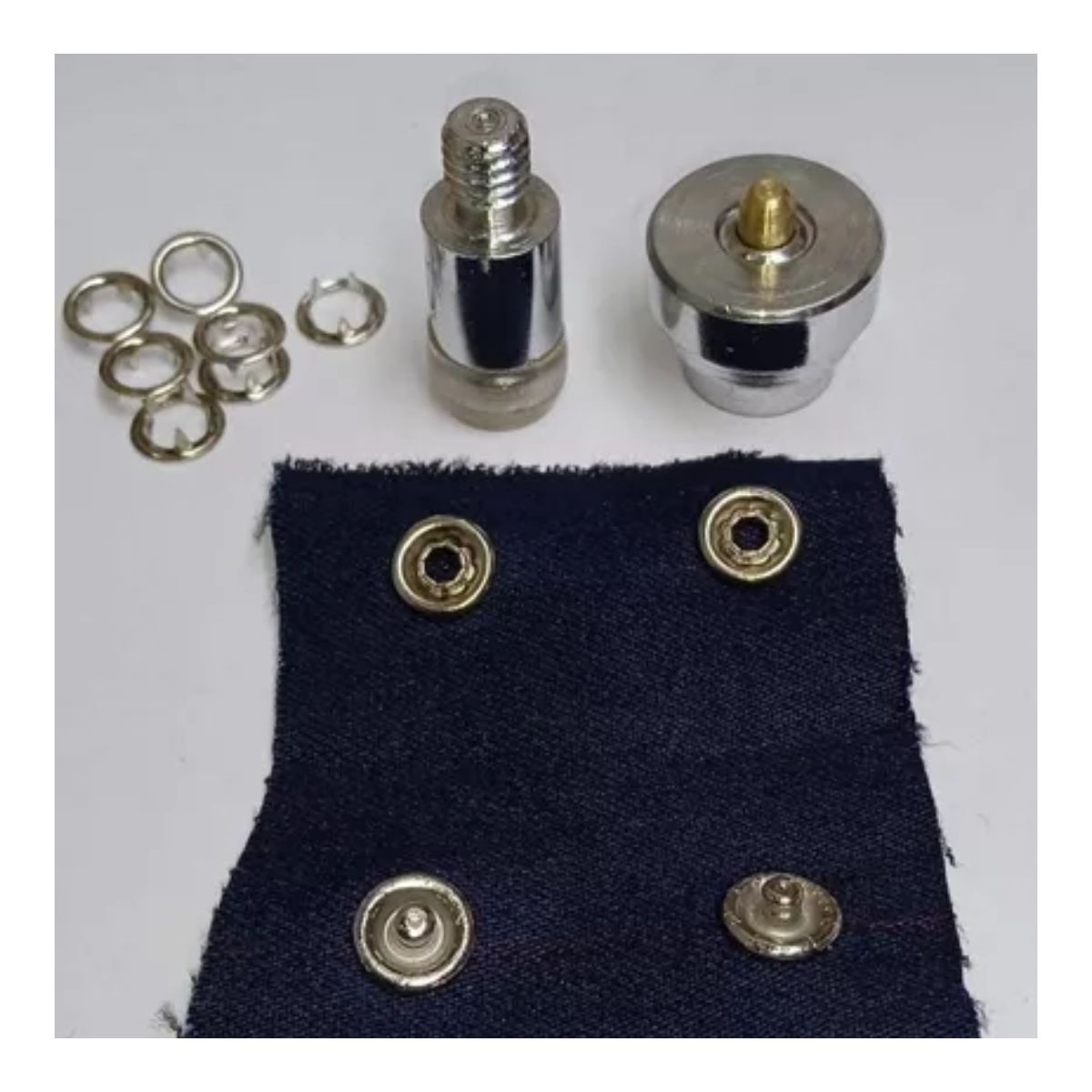 GENERICO - 100 Broche Metálico R15 Pañalero  Ropa Bebe Más TROQUEL