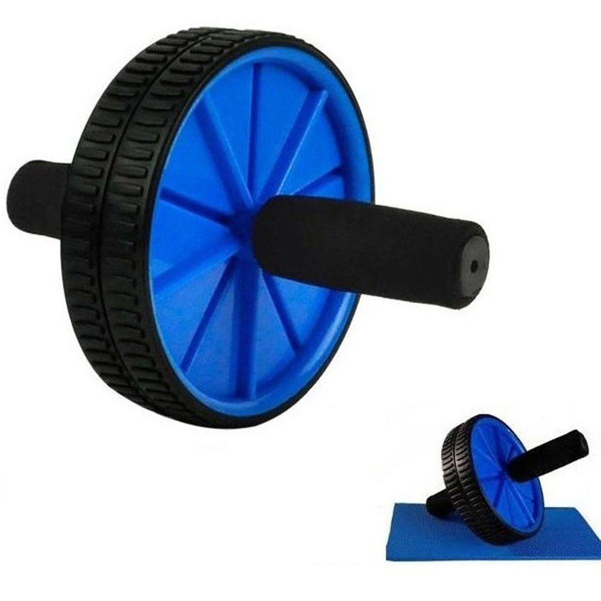 HOLGU - Rueda Abdominal Con Protector De Rodillas