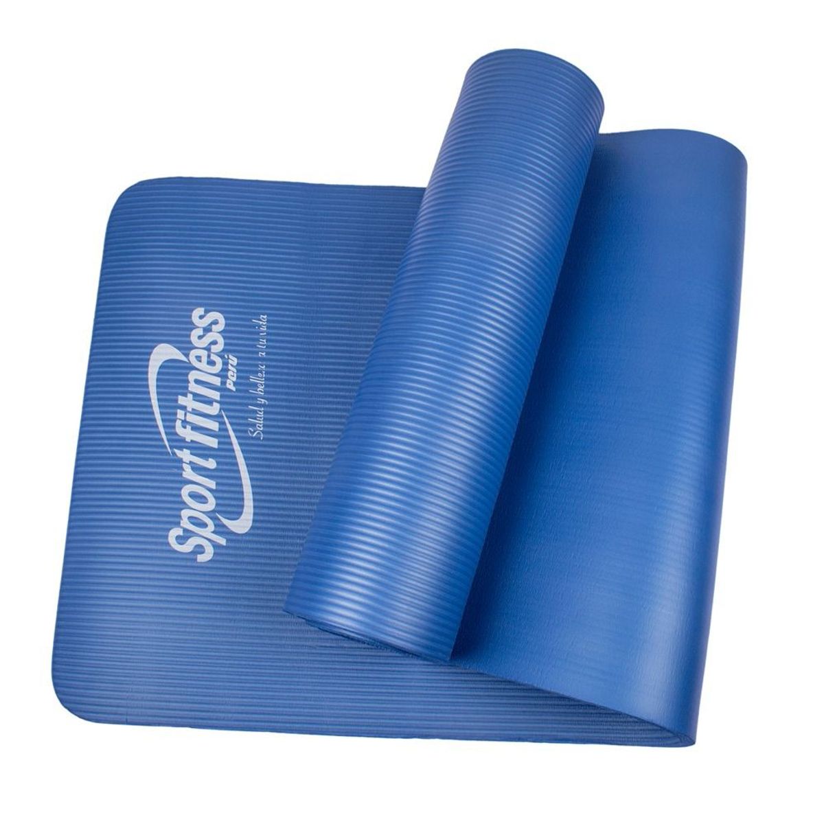 SPORT FITNESS - Colchoneta  jumbo 15mm + ligas transportadora+   - Azul