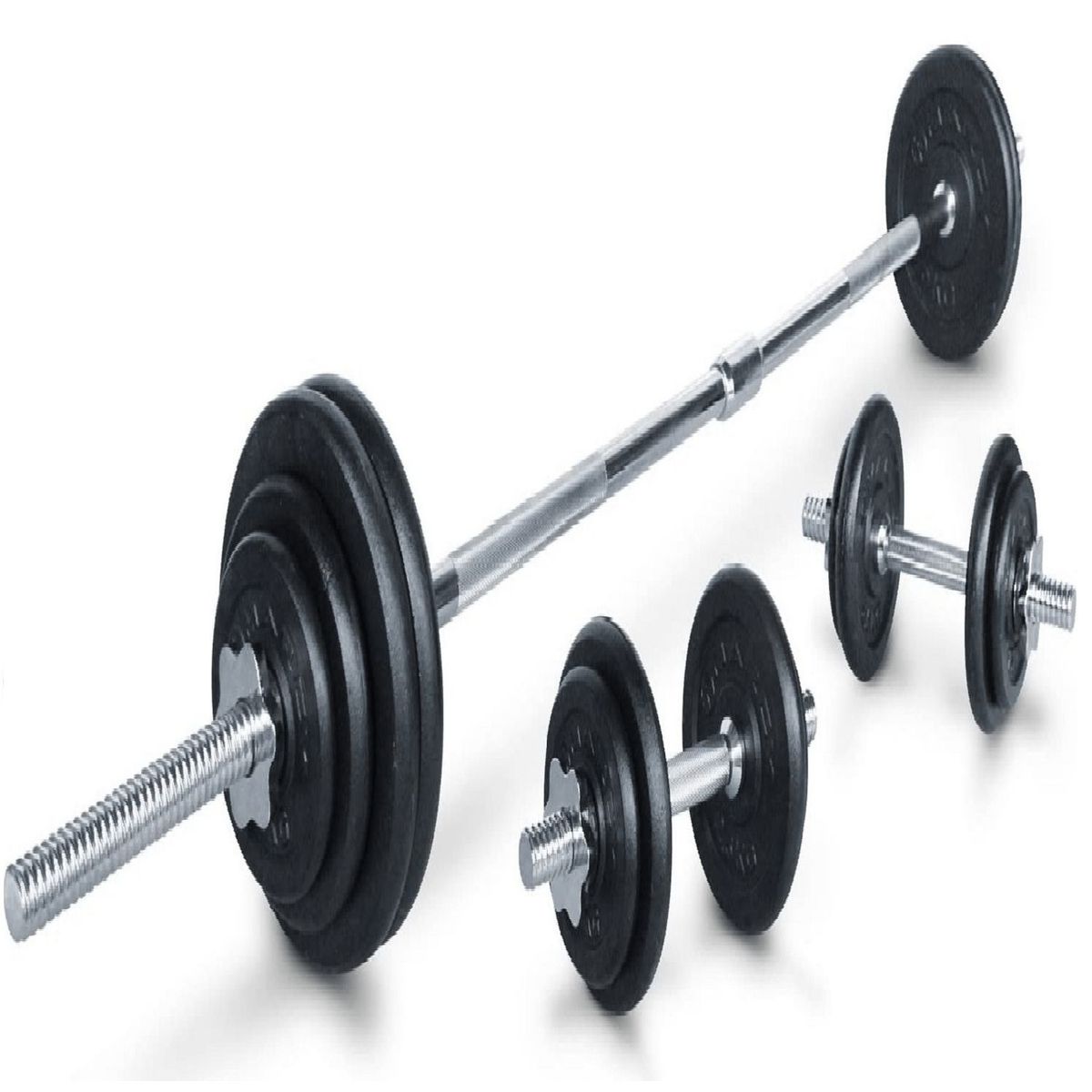 ALPHA GYM - Discos para mancuernas gimnasio peso exacto - 3 KG