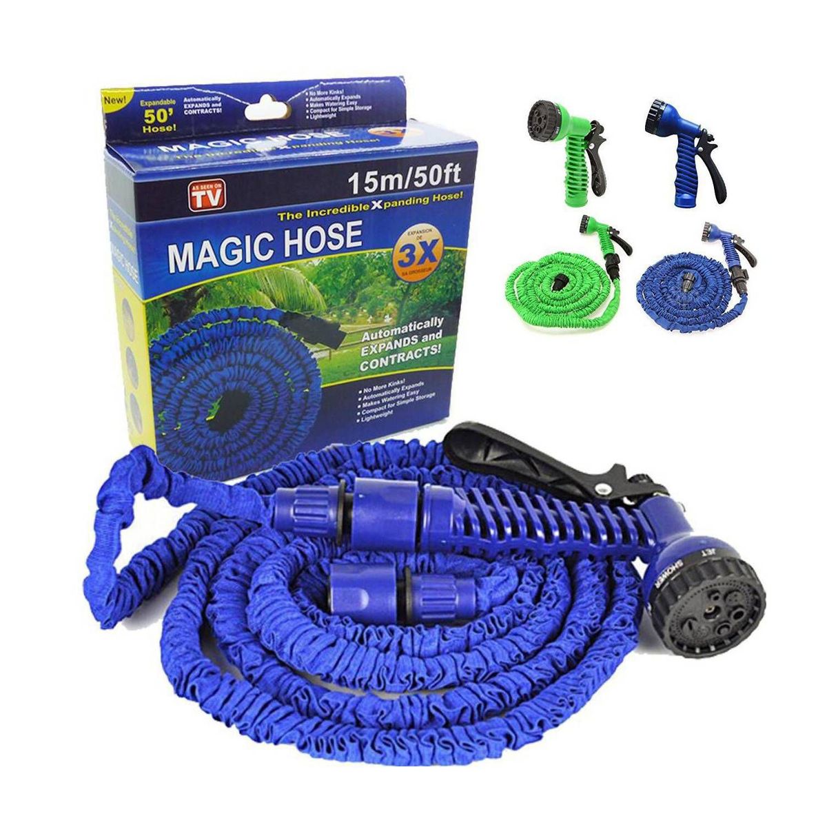 GENERICO - Manguera Expandible 15 Metros Magic Hose