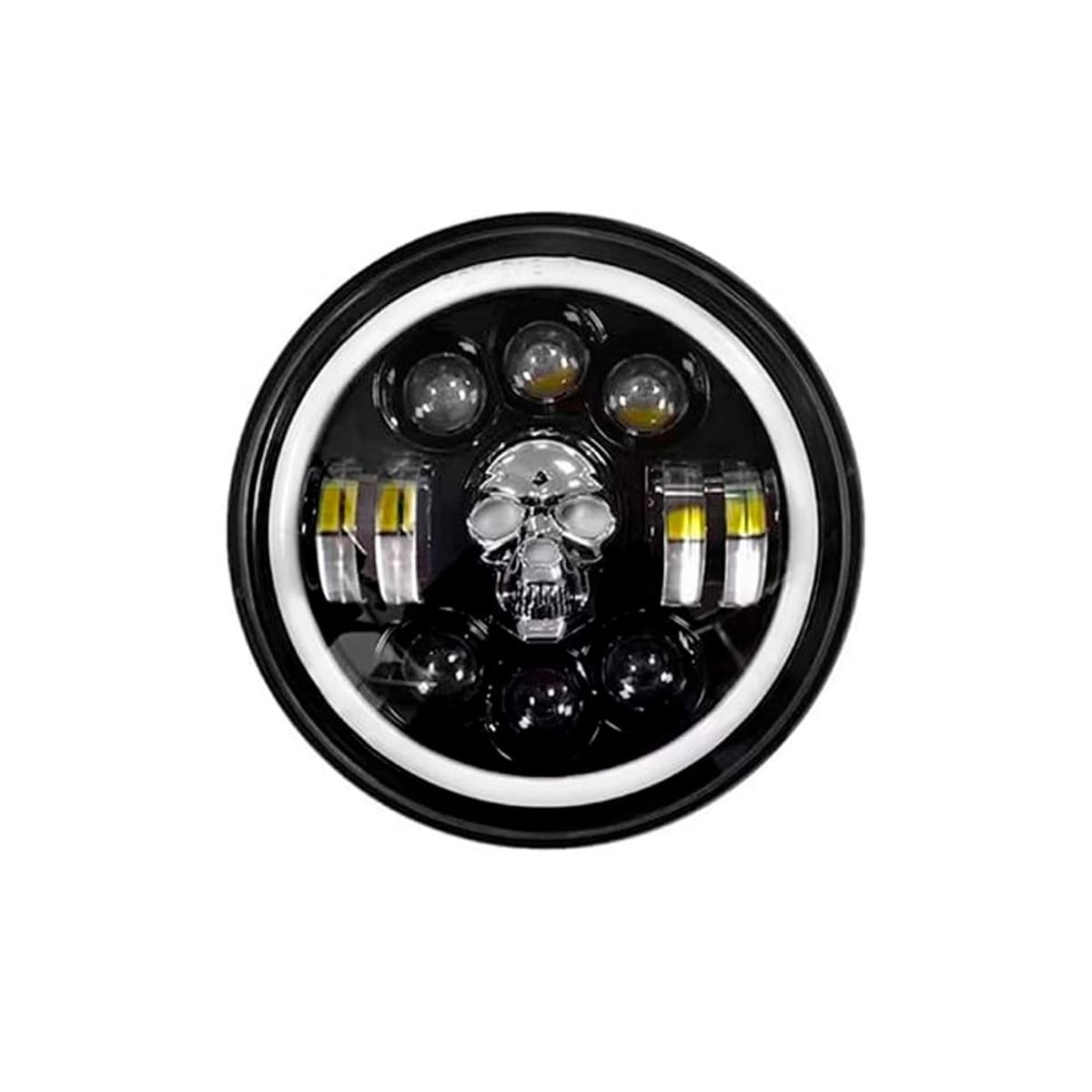 GENERICO - Faro Led 7 Pulgadas Modelo Calavera 4.000LM Kontrol