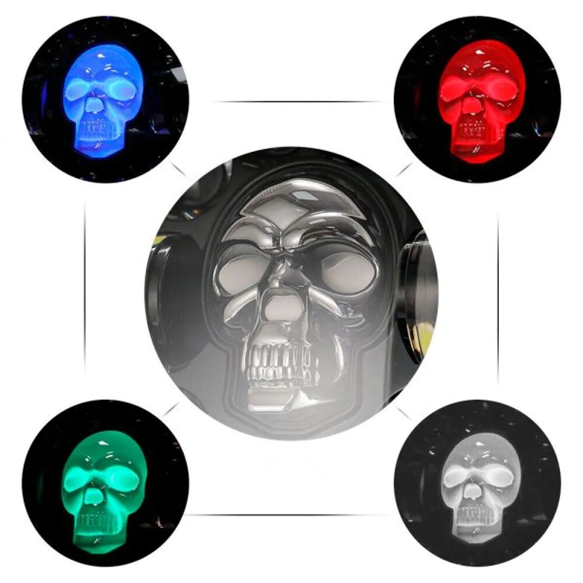GENERICO - Faro Led 7 Pulgadas Modelo Calavera 4.000LM Kontrol