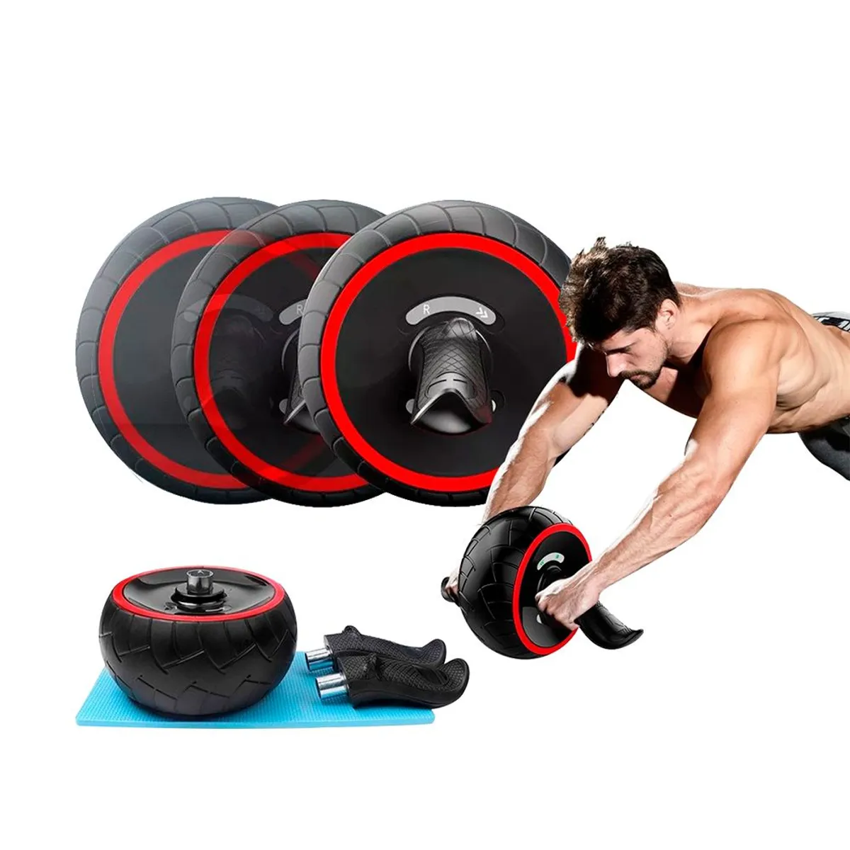 GENERICO - Rueda abdominal fitness ejercicios