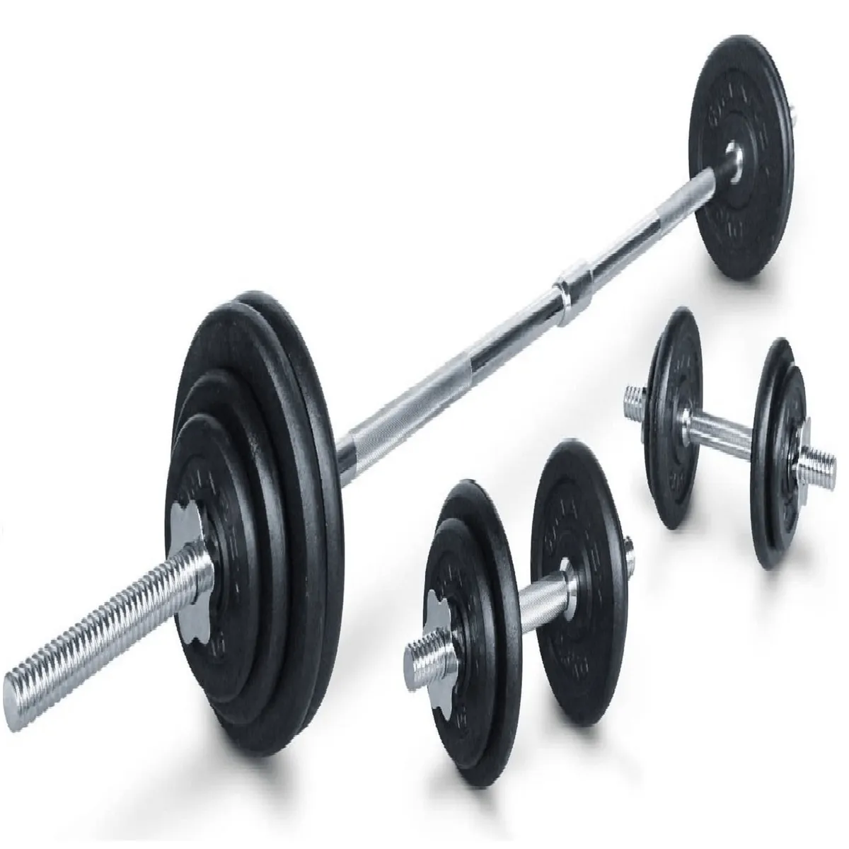 ALPHA GYM - Discos para mancuernas gimnasio peso exacto - 5 KG