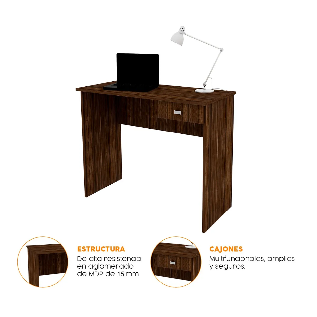 BONNO - Escritorio De Melamina Denis Nogal Bonno