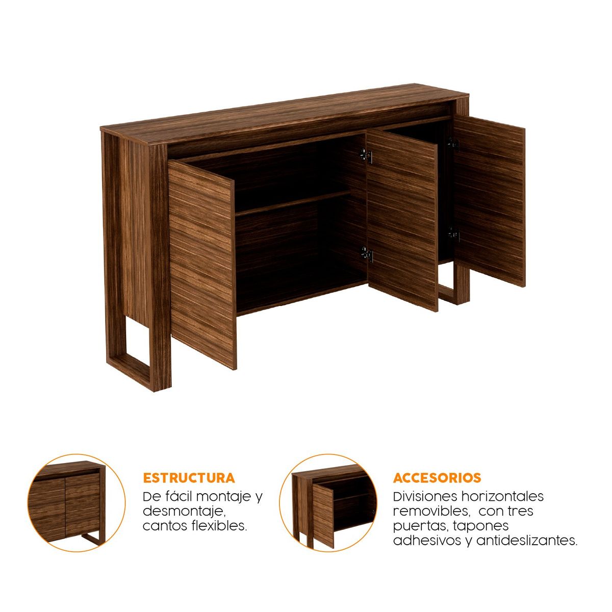 BONNO - Archivador De Oficina Oxford Nogal Bonno