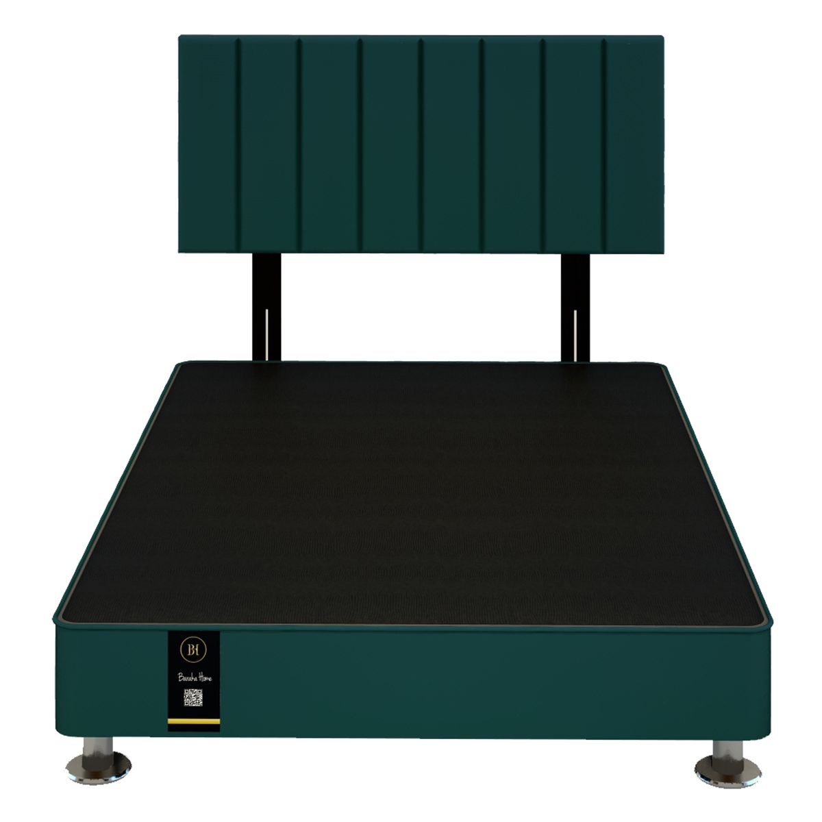 BARAKA HOME - Dormitorio Linz + Cabecera Neuss Pata Desmontable 2 Plz - Cobalto