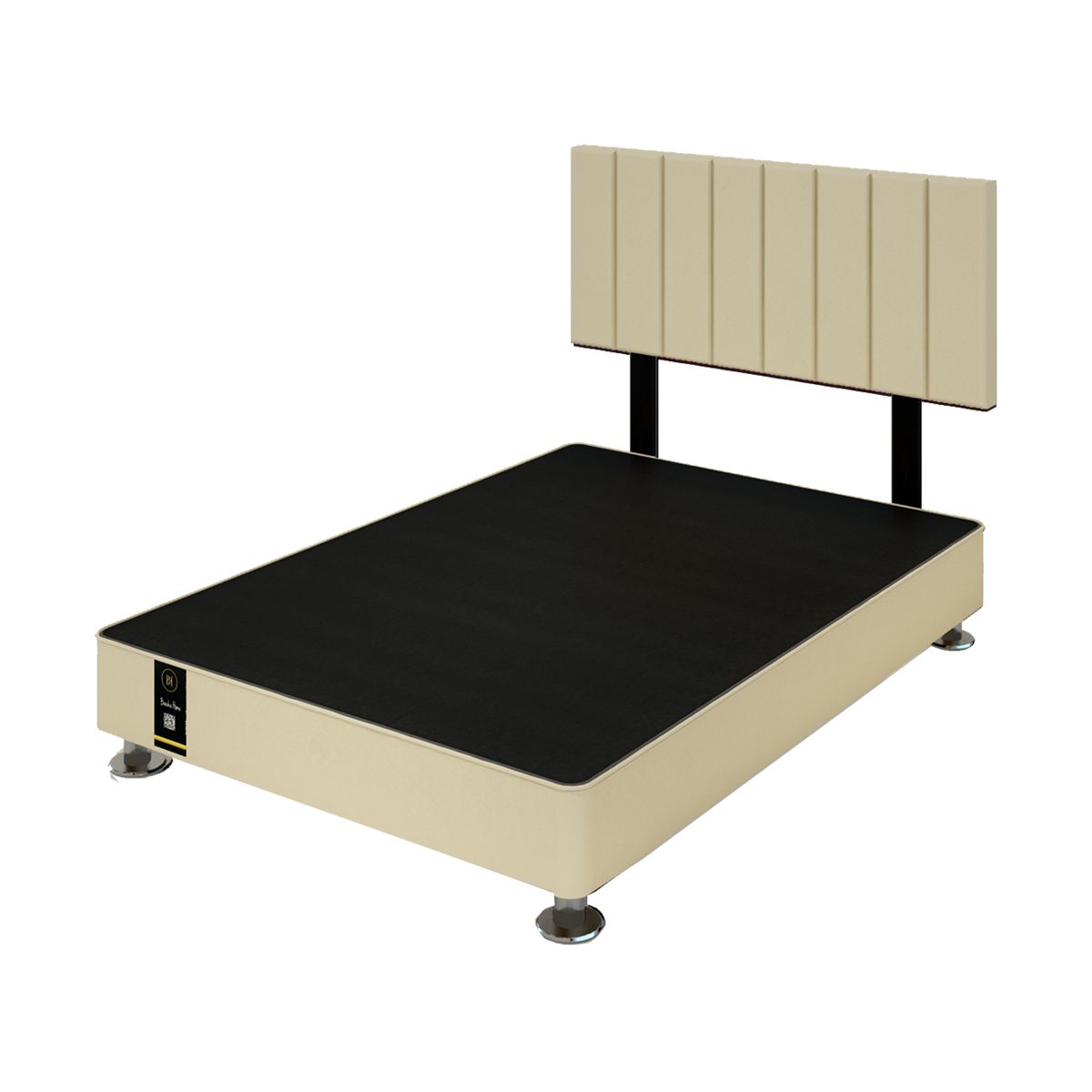 BARAKA HOME - Dormitorio Linz + Cabecera Neuss Pata Desmontable 2 Plz - Ivory