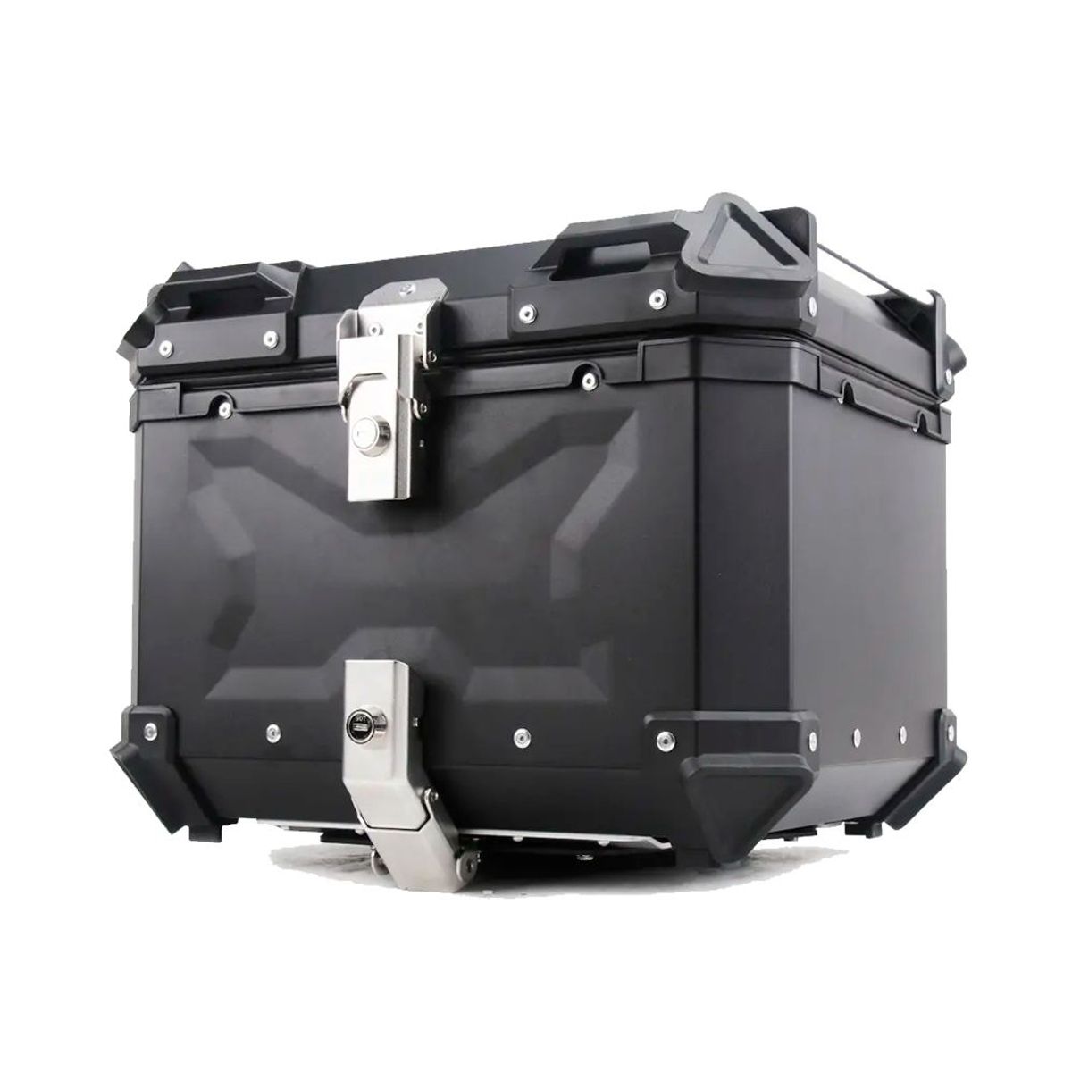 GENERICO - Cajuela de Aluminio 45LT Negro Para Moto