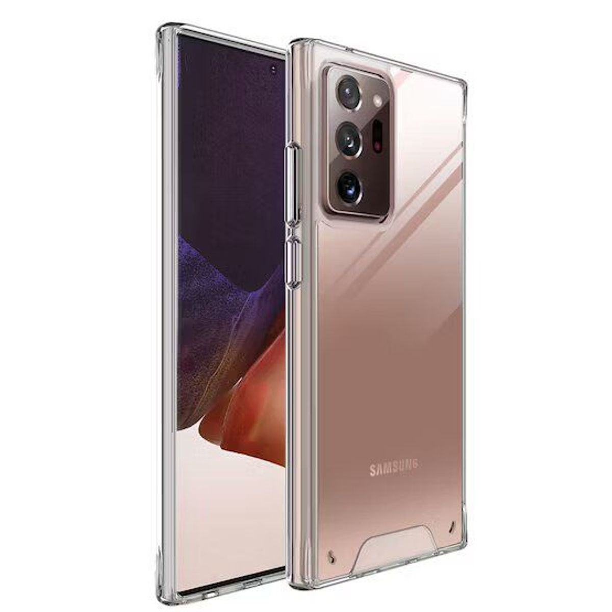 GENERICO - Funda case space anticaida samsung note 20 ultra - transparente