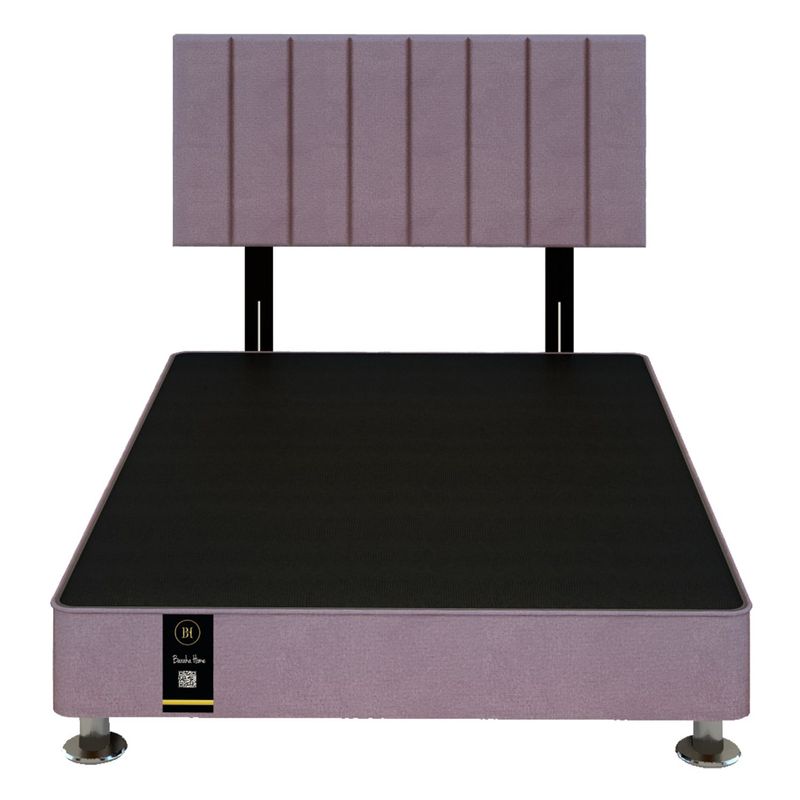 BARAKA HOME - Dormitorio Linz + Cabecera Neuss Pata Desmontable 2 Plz - Lila