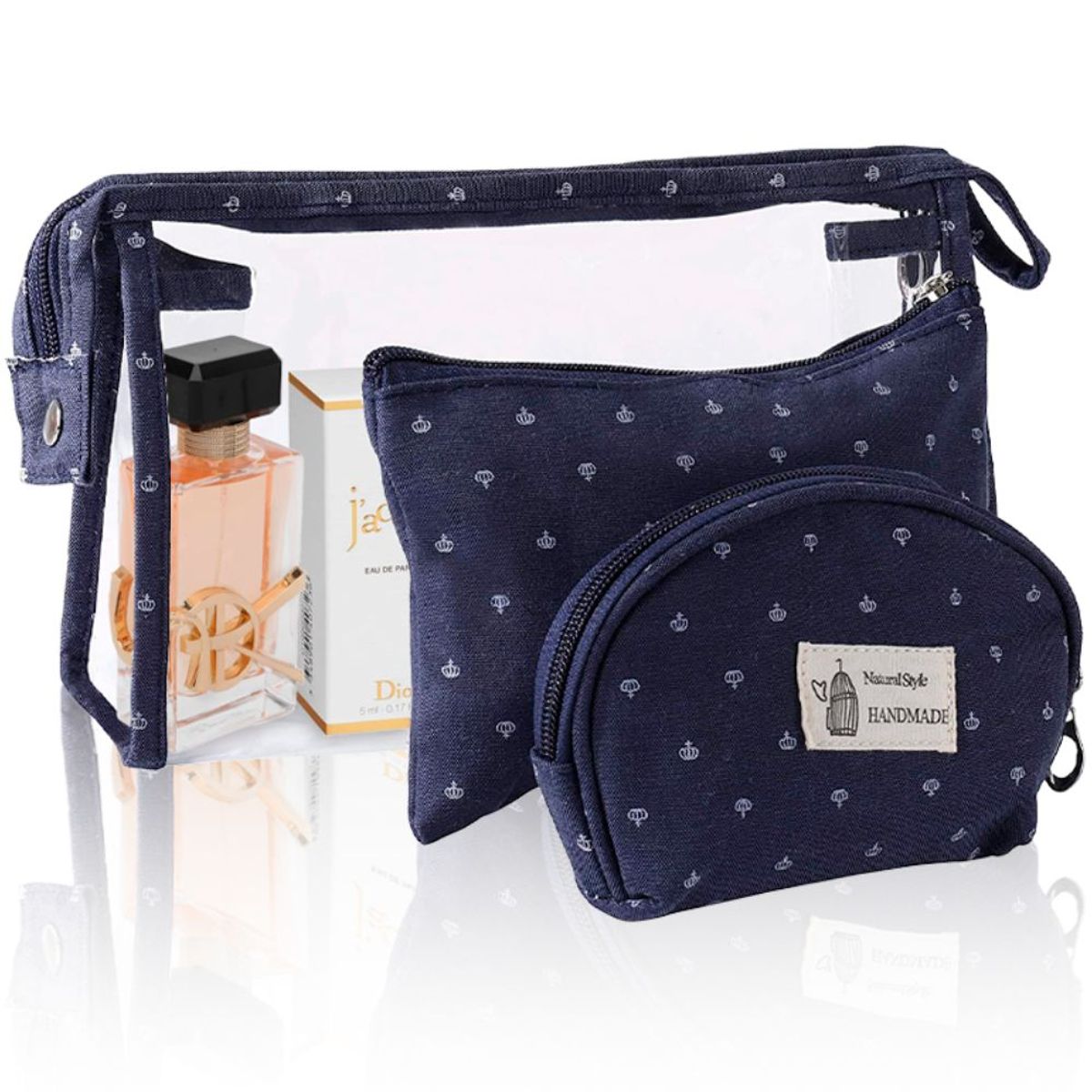 MINARI - Neceser Organizador de Maquillaje Bolsas Viaje Maleta 3 Piezas AZ 13N