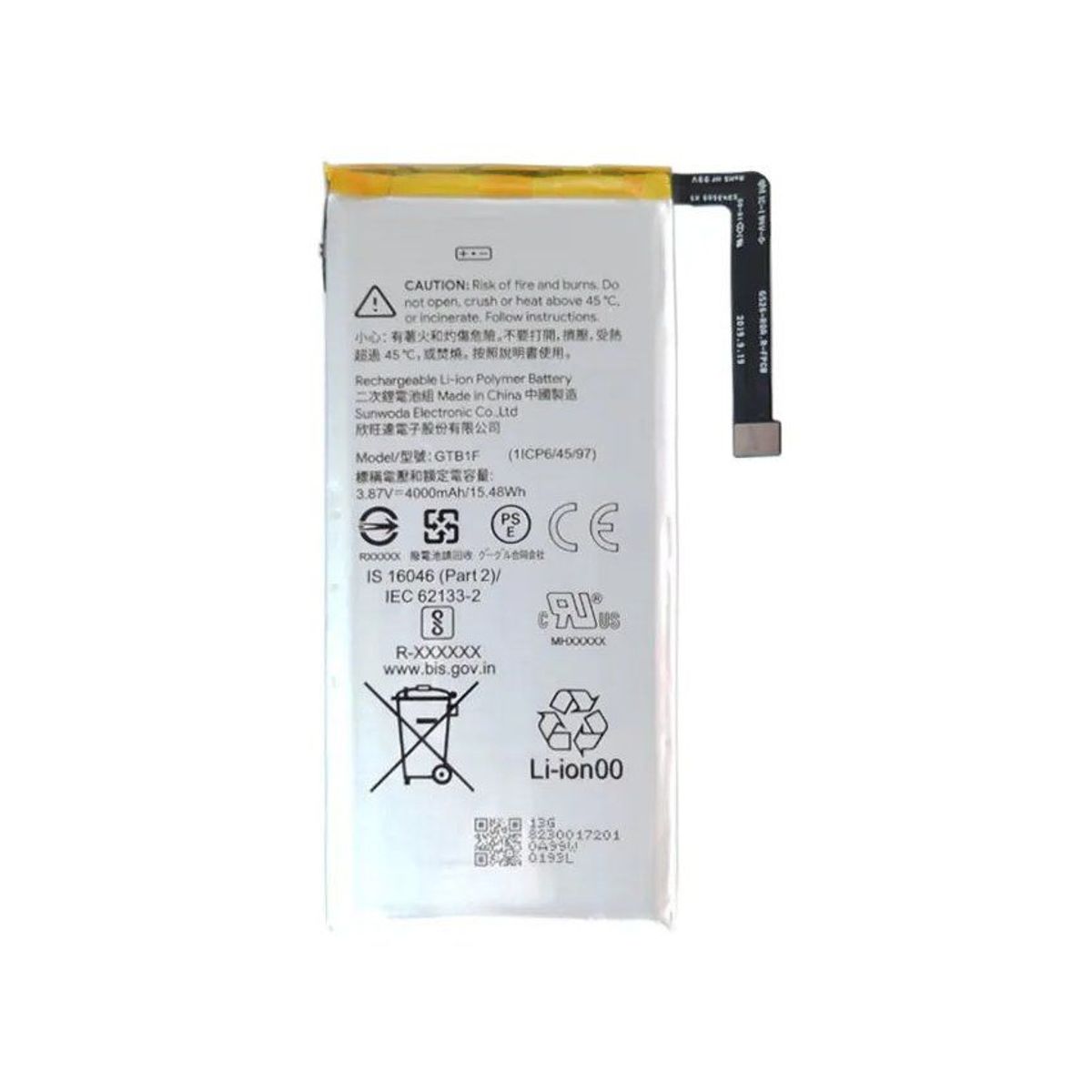 OEM - BATERIA GOOGLE PIXEL 5  GTB1F  NUEVO
