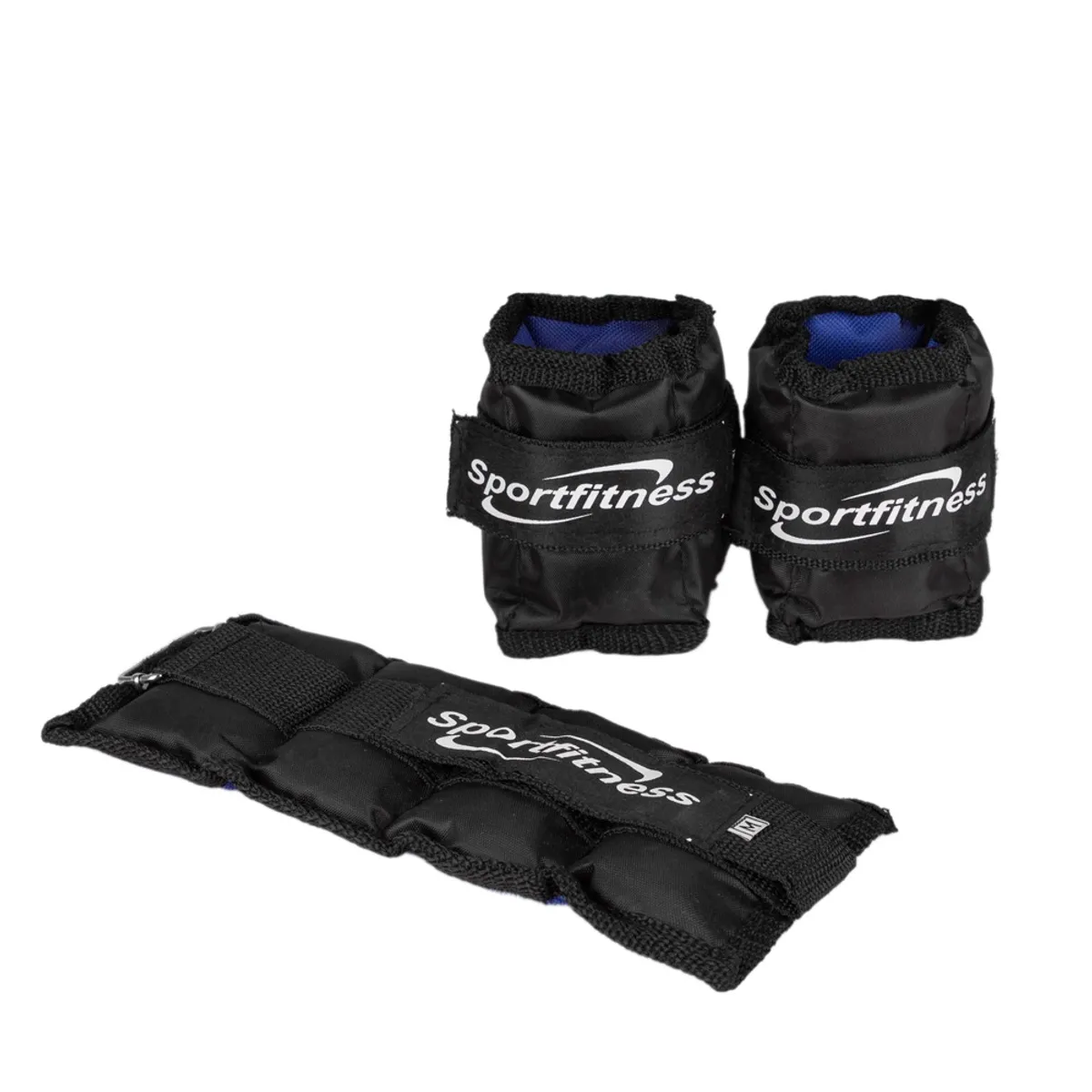 SPORT FITNESS - Tobilleramuñequera ajustable con peso arena - 1kg