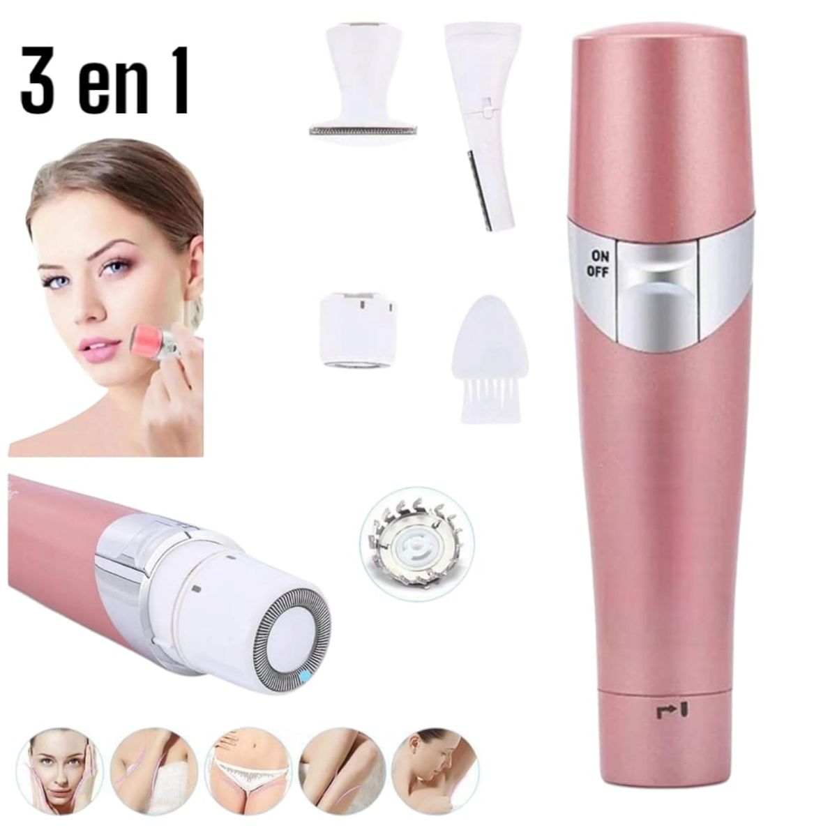 OEM - Cleansing Depiladora 3 en 1 Femenino de Bello Facial Cejas Intimo