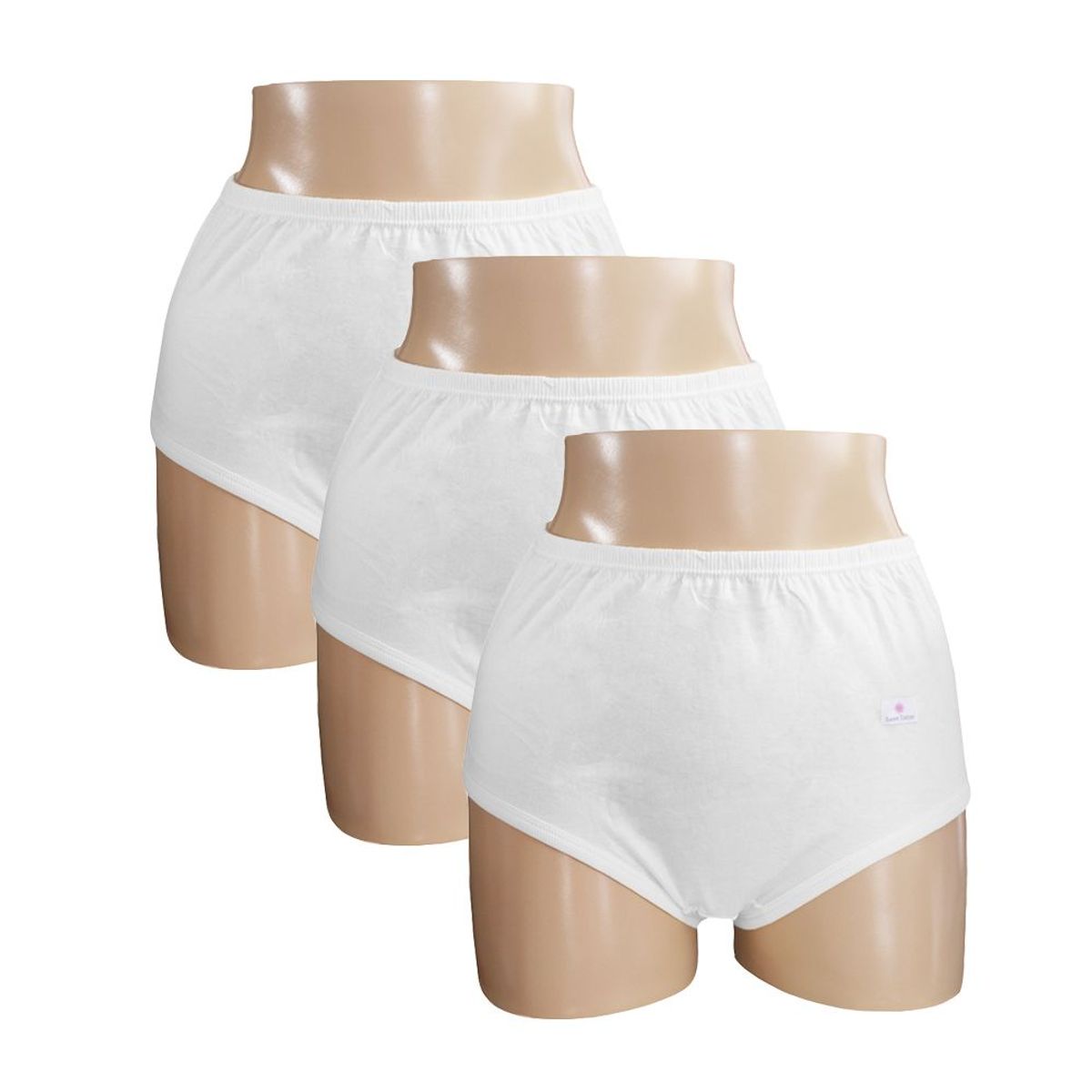 SWEET COTTON - Pack x3 Trusa Clásica Sweet Cotton Blanco