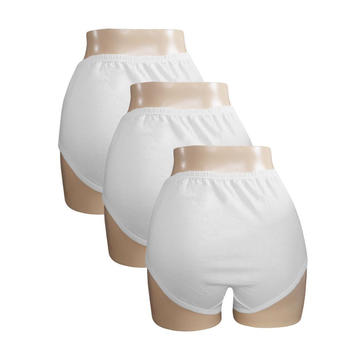 SWEET COTTON - Pack x3 Trusa Clásica Sweet Cotton Blanco