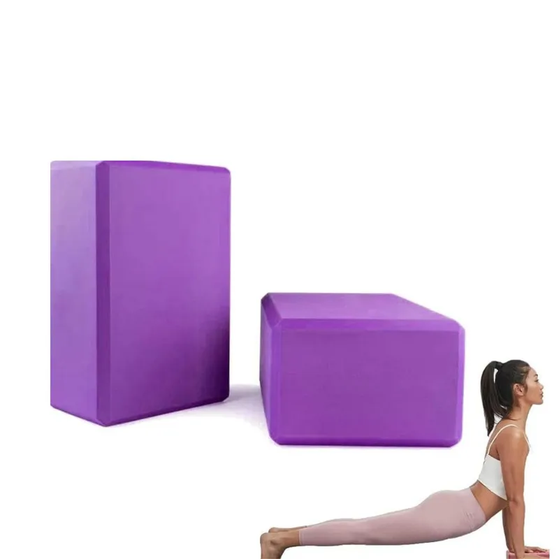 SPORT FITNESS - 2 Ladrillo de espuma para yoga - Lila