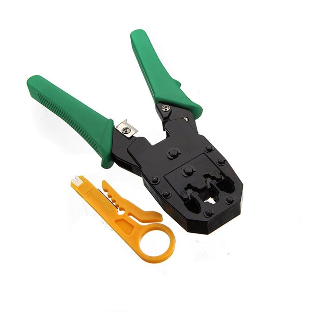 OEM - Crimpeador Ponchadora Rj45 Cable De Red 8P 6P Pela De Cable - Verde