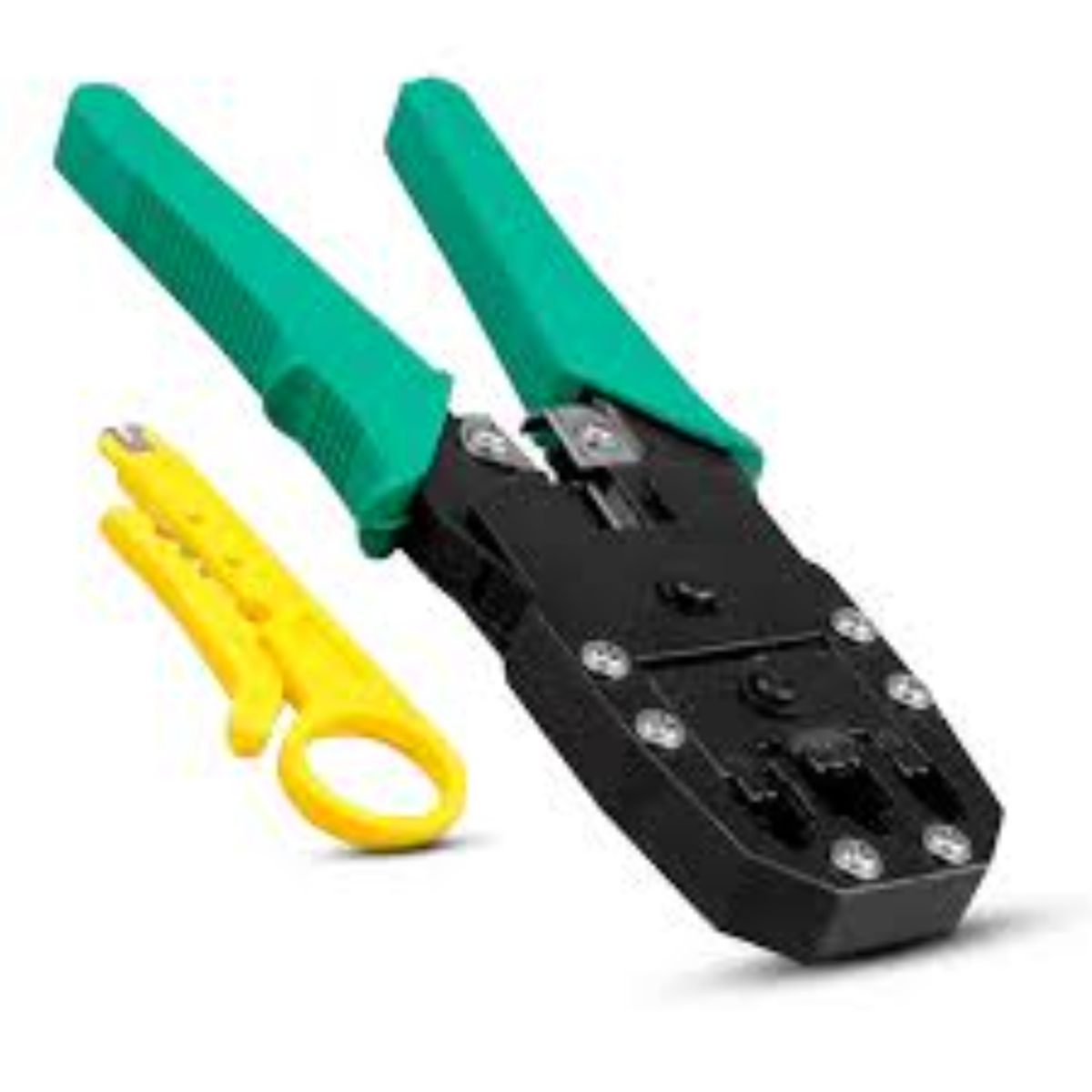 OEM - Crimpeador Ponchadora Rj45 Cable De Red 8P 6P Pela De Cable - Verde