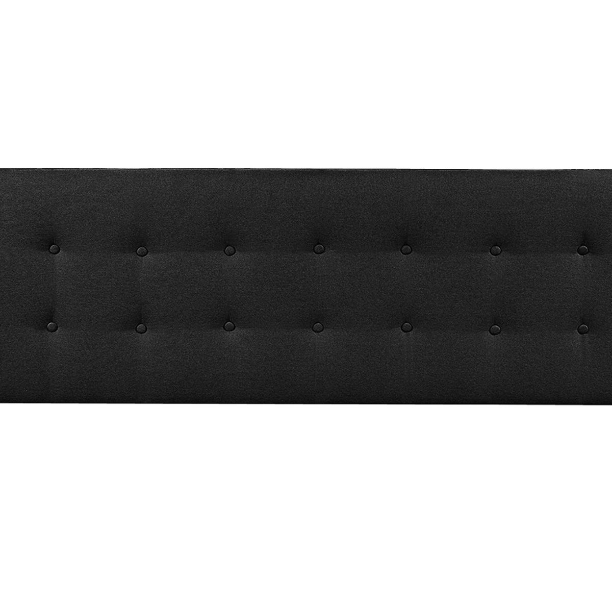 VILLA HOGAR - Cabecera cube Queen negro - Villa Hogar