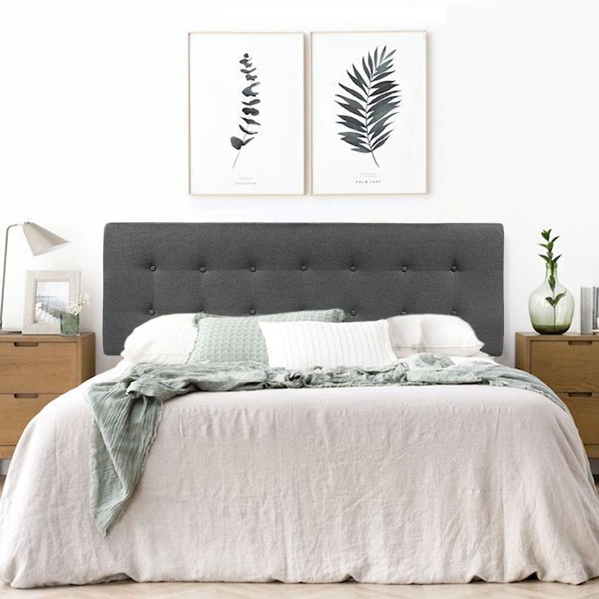 VILLA HOGAR - Cabecera cube Queen plomo - Villa Hogar