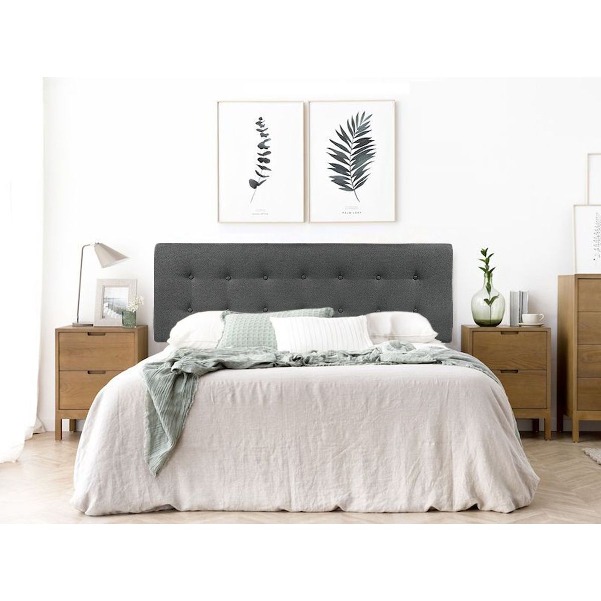 VILLA HOGAR - Cabecera cube Queen plomo - Villa Hogar