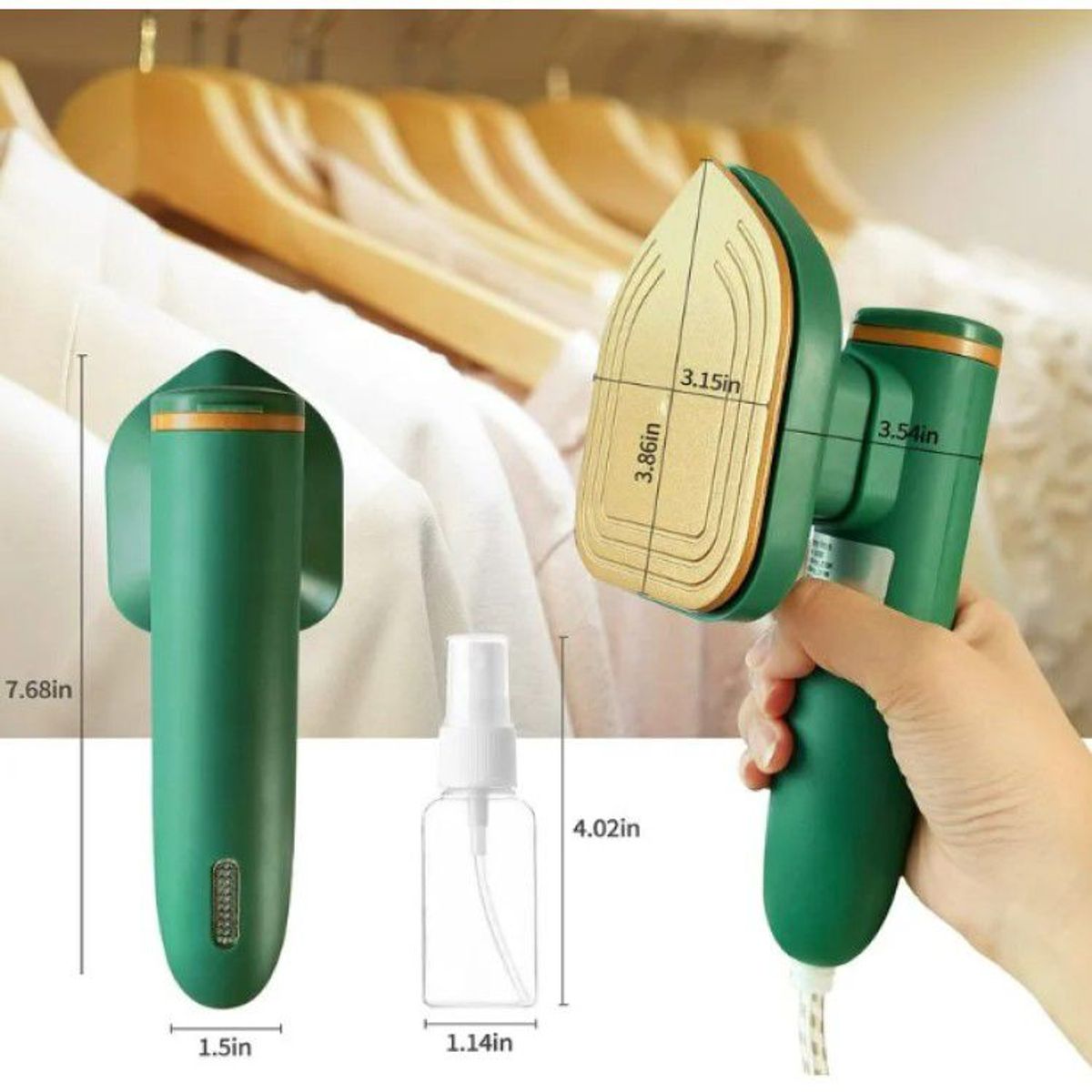 GENERICO - Mini Plancha de Ropa Portátil Color Aleatorio