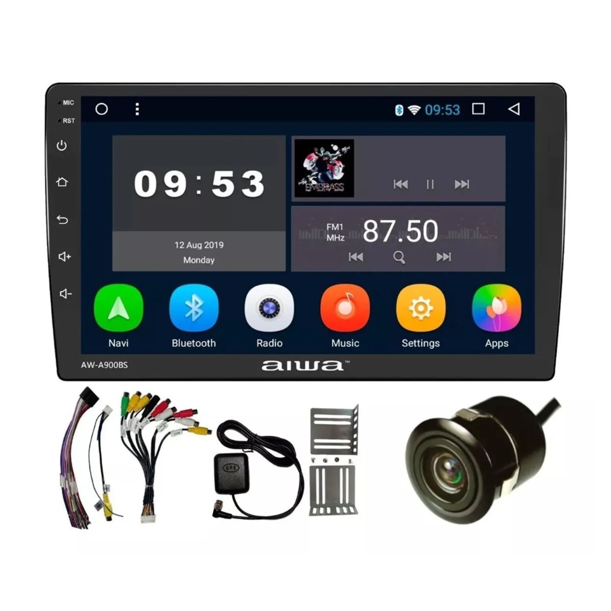 AIWA - Autoradio Android 2GB+32GB con Android Auto y Carplay Wifi 9 HD Aiwa