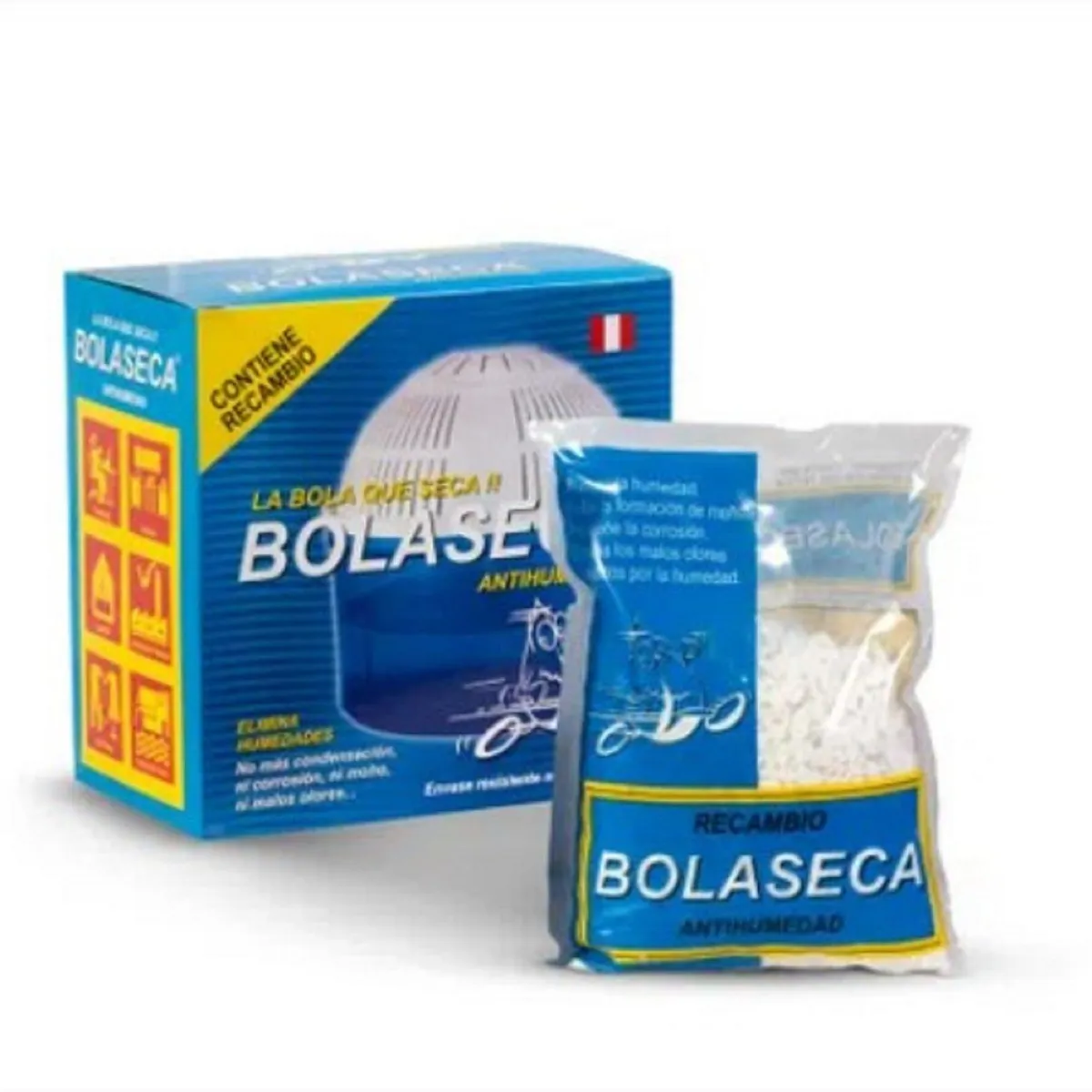 GENERICO - Bola Seca Deshumedecedor Repuesto 400 Gr + Dispensador