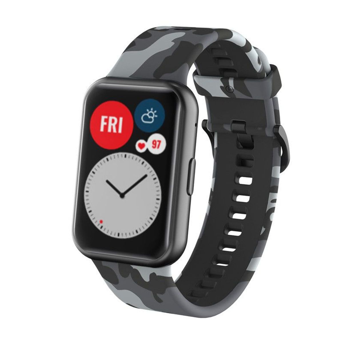 GENERICO - Correa Para Huawei Watch Fit Camuflado Gris