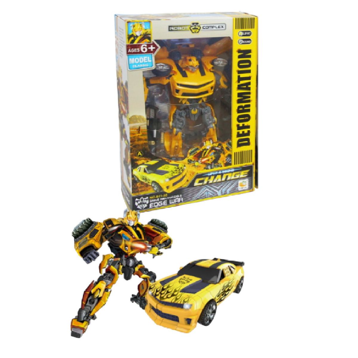 GENERICO - ROBOT TRANSFORMERS 2EN1 bumblebee