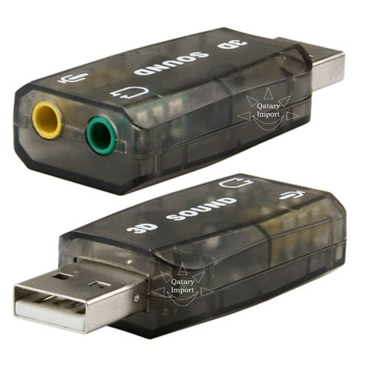 OEM - Tarjeta de Sonido Externo USB 5.1 Canales para PC, Laptop Envolvente