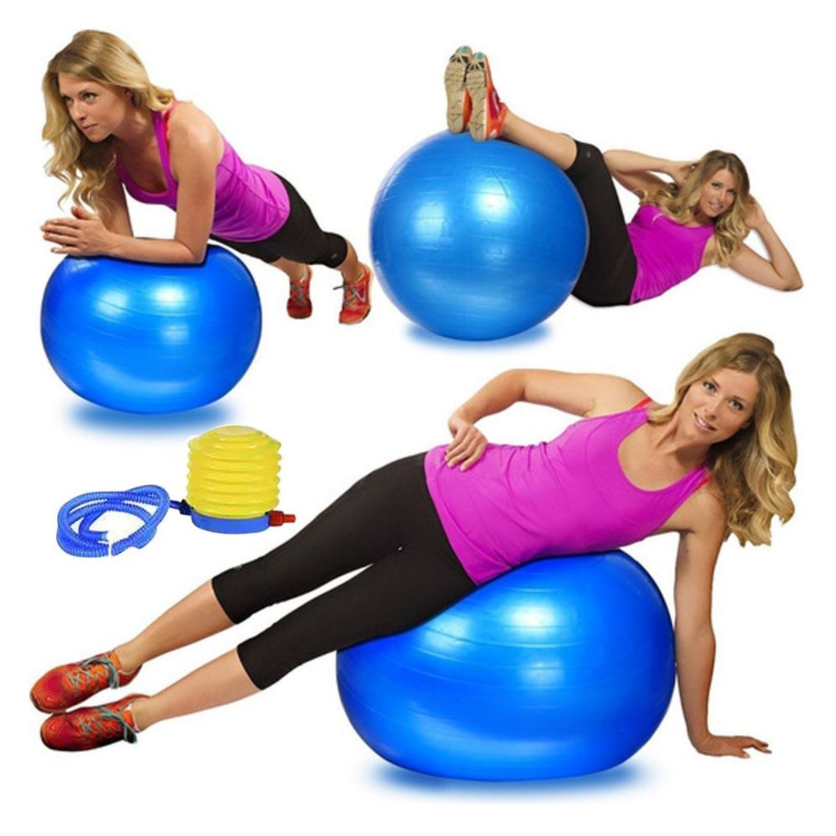 HOLGU - Pelota de pilates yoga 85cm  inflador de regalo