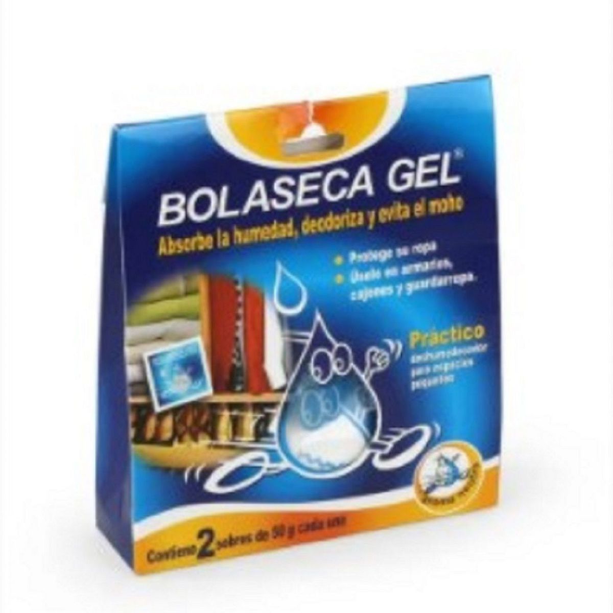 GENERICO - Bola Seca Deshumedecedor en Gel 2 Sobres 50 G c/u