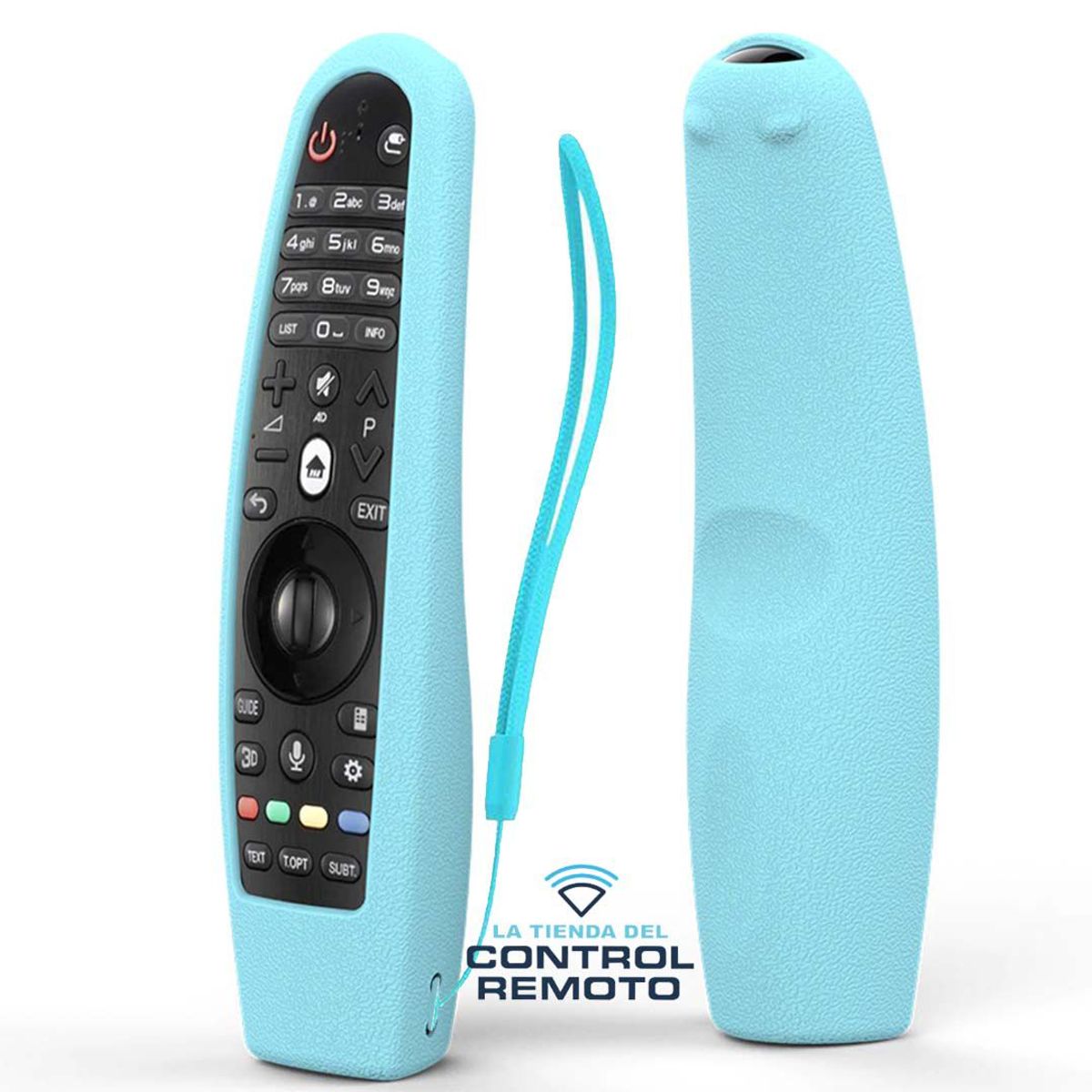 UNIVERSAL - Funda Protector Control Lg Magic mR20 - Celeste Fosforescente