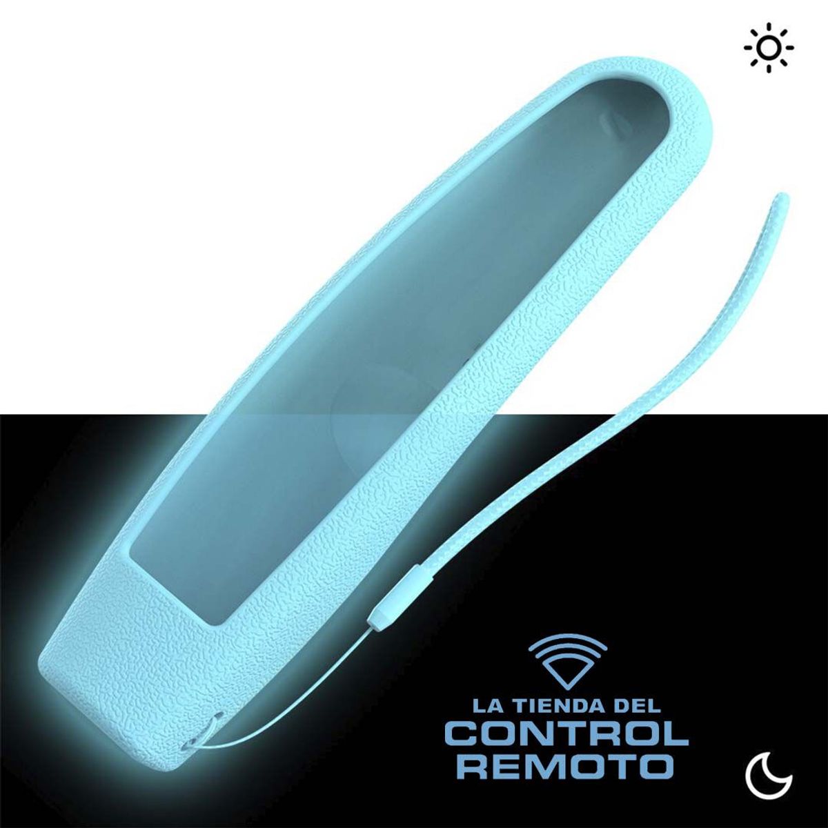 UNIVERSAL - Funda Protector Control Lg Magic mR20 - Celeste Fosforescente