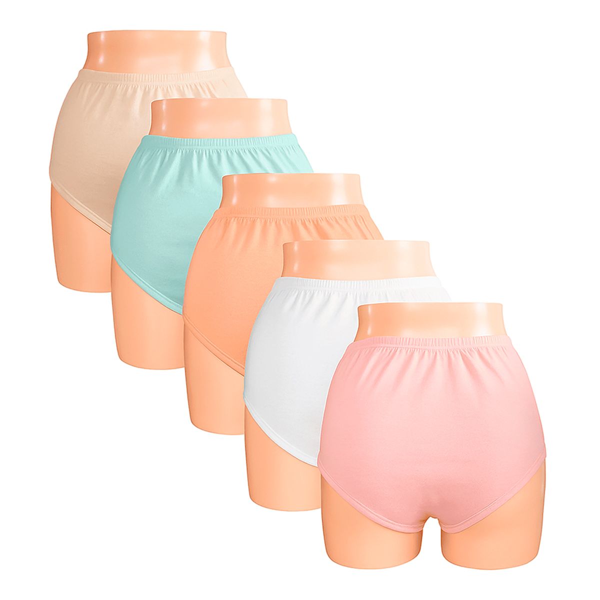 SWEET COTTON - Pack x5 Trusa Clásica Sweet Cotton Multicolor