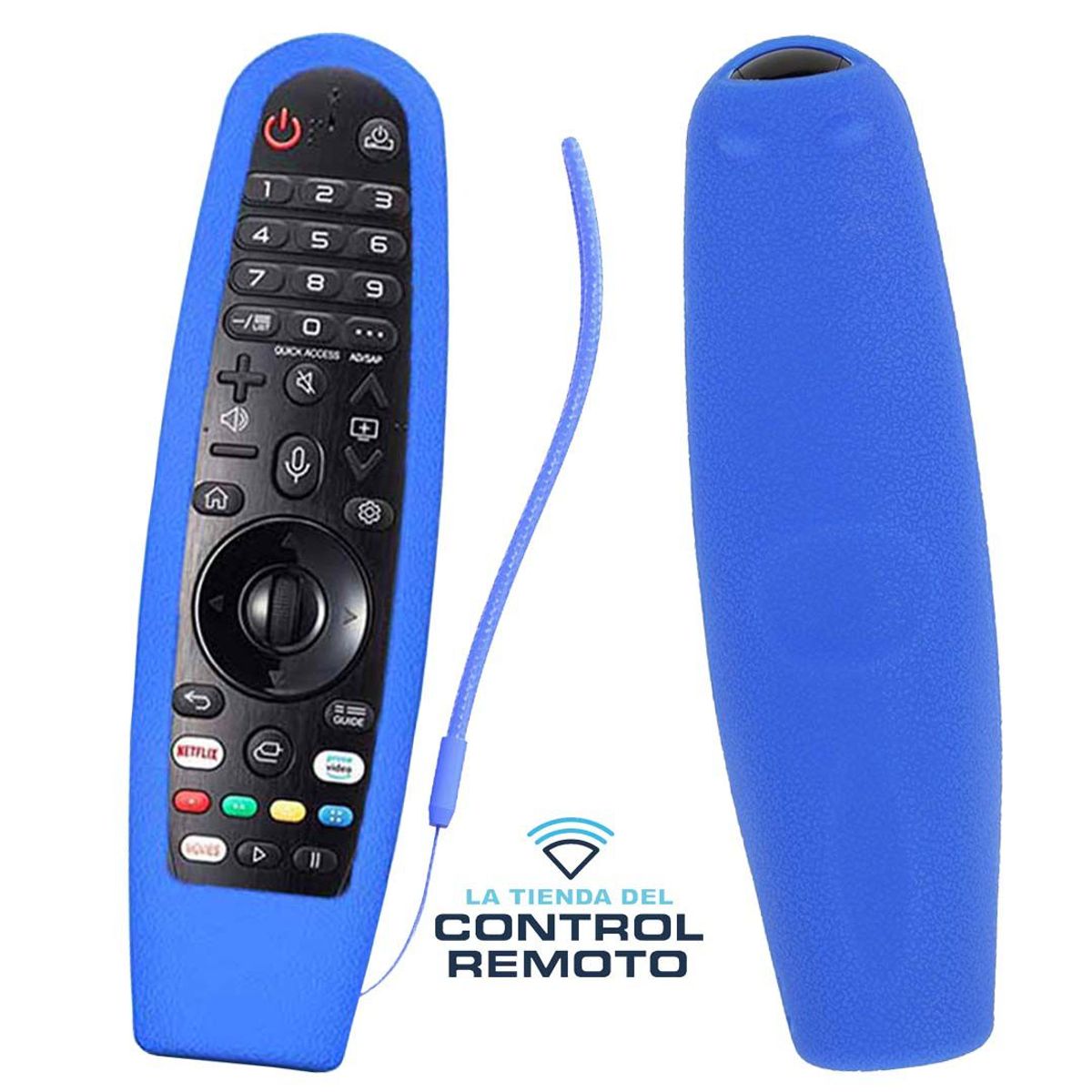 UNIVERSAL - Funda Protector de Silicona Para Control LG MAGIC Mr20 - Azul