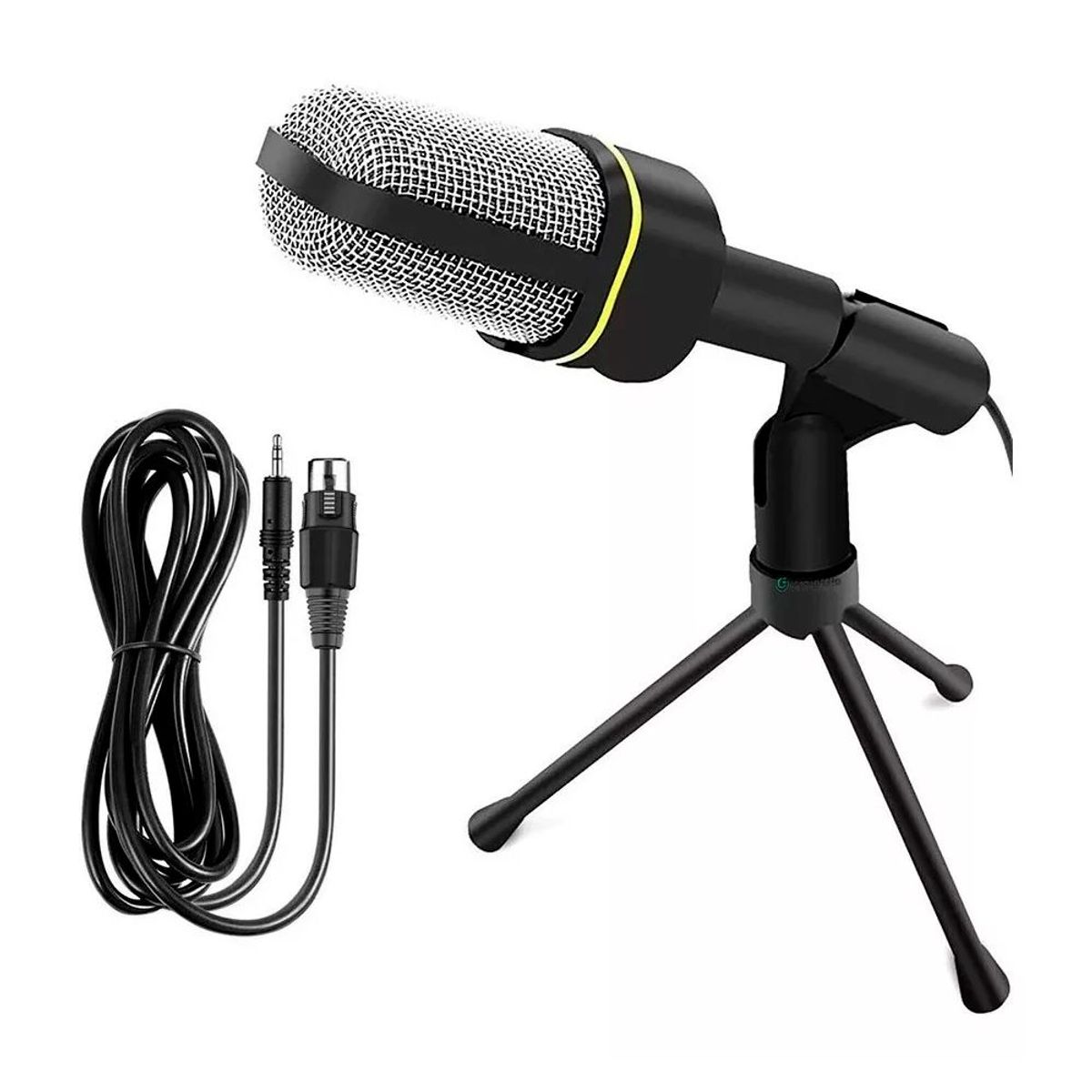 GENERICO - Micrófono Condensador 35mm Mini Trípode para PC