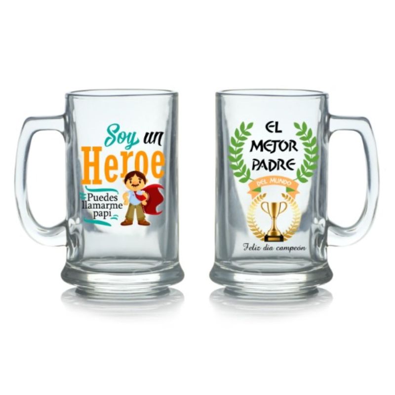 INSPIRA - Vaso taza chopp cervecero regalo dia del padre Diseño Aleatorio