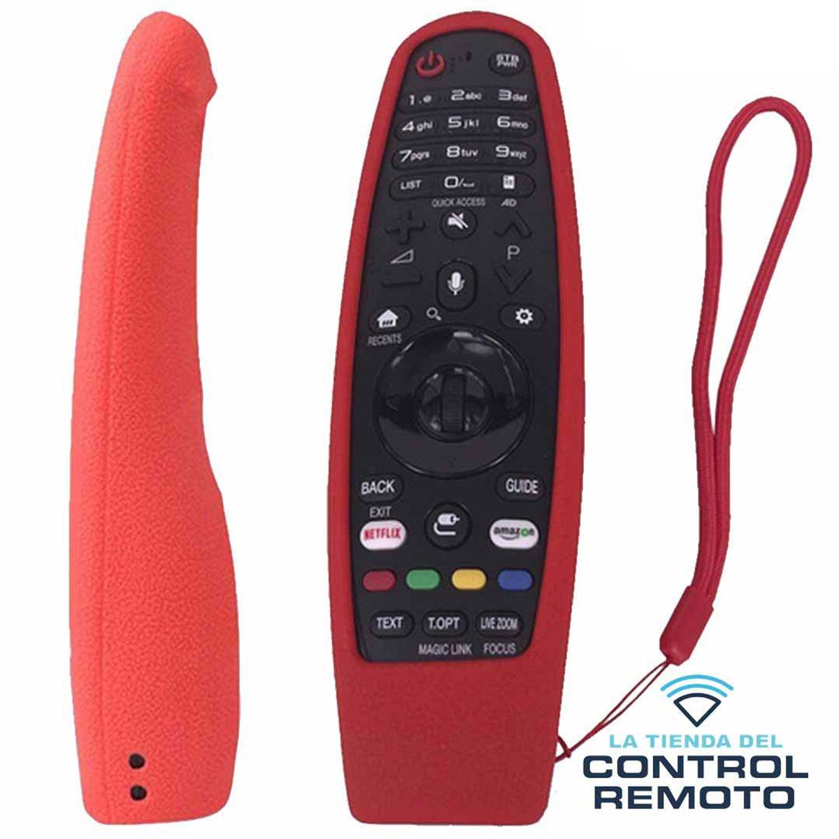 UNIVERSAL - Funda Protector para Control LG Magic Mr20 - Rojo