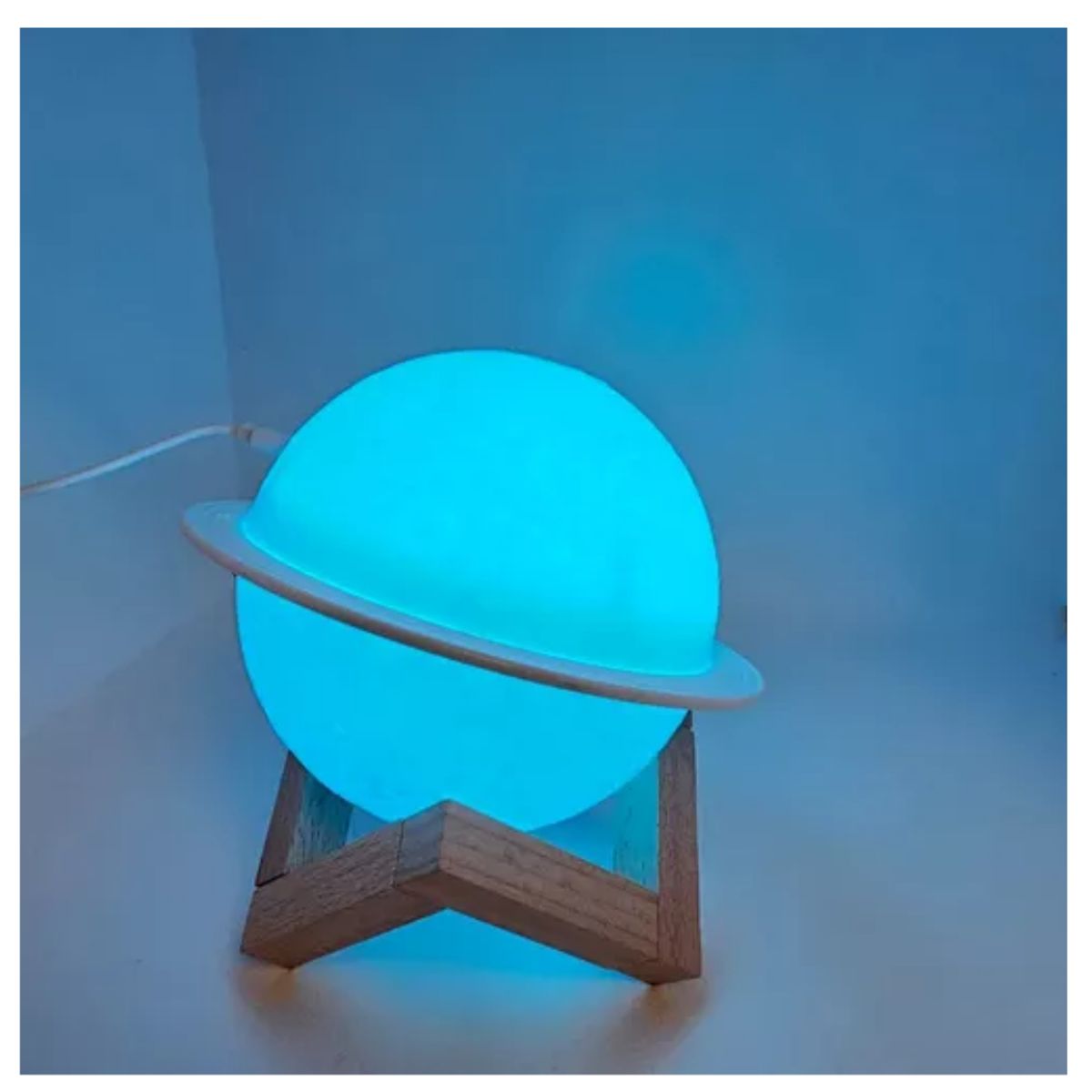 GENERICO - Humificador Purificador Lampara Led Saturno 3D Difusor Decora tu Hogar